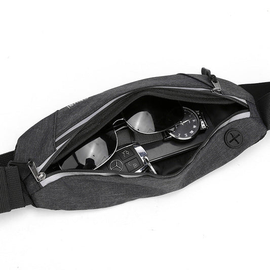 Running Belt Bag - No-Bounce Fitness Belt with Zipper Pocket, Secure Holder for Phone & Keys-1