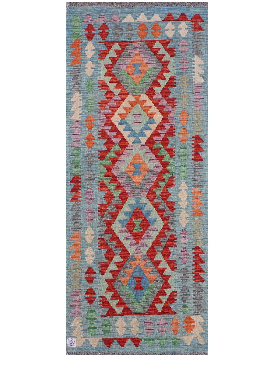 Maimana Afghanistan Kilim Rug - 189 x76 cm