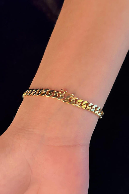 14ct Gold Diamond Personalized Name Bracelet-1