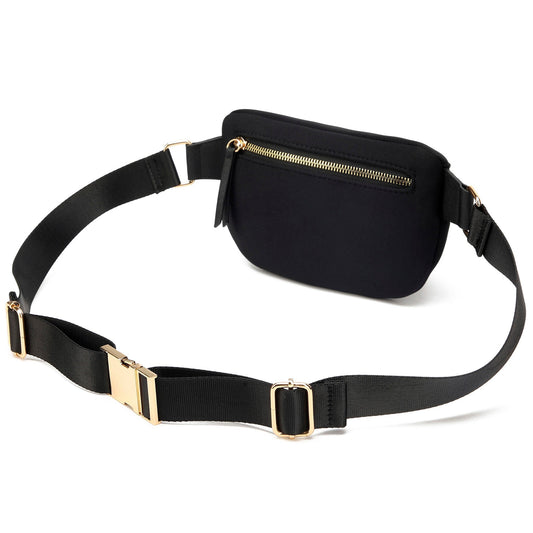 Sage Scuba and Vegan Leather Belt Bag | Sling-1