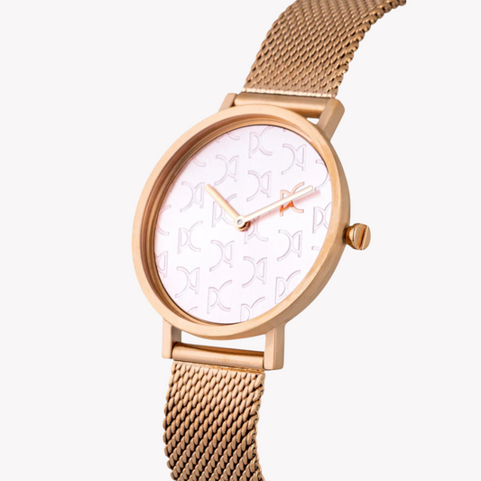 Pierre Cardin Women's Rose Gold Watch, Pink Dial | Cbv.1519-1