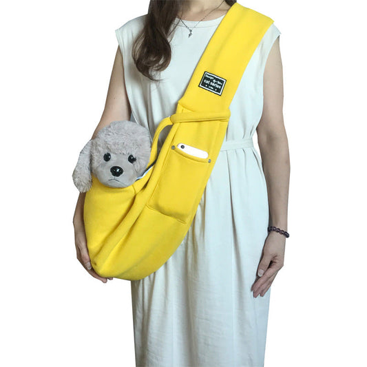 Woof & Meow pet carrier bag with double ventilation and top side entry, designed for comfortable pet travel.
