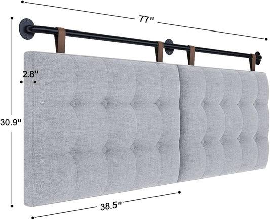 Adjustable Wall Mounted King Size Headboard with Tufting-1