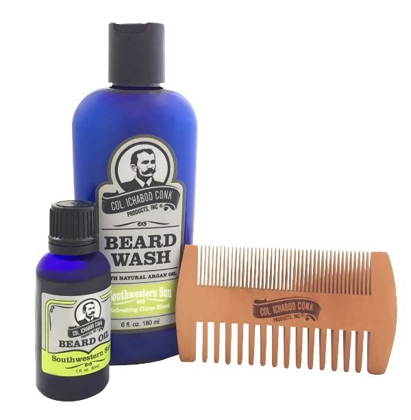 SOUTHWESTERN SUN BEARD KIT - with 2 sided comb #4052-0