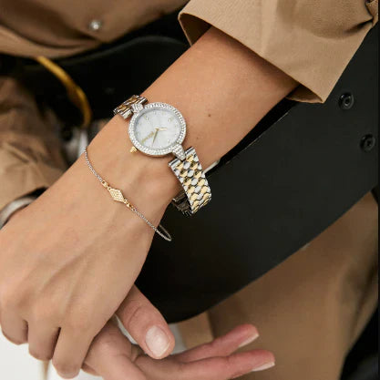 Just Cavalli Women's Silver & Gold Watch, White Dial | Jc1l159m0085-4