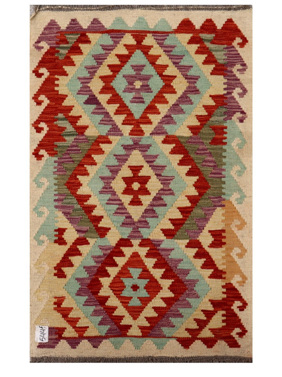 Maimana Afghanistan Kilim Rug - 125 x 78 cm
