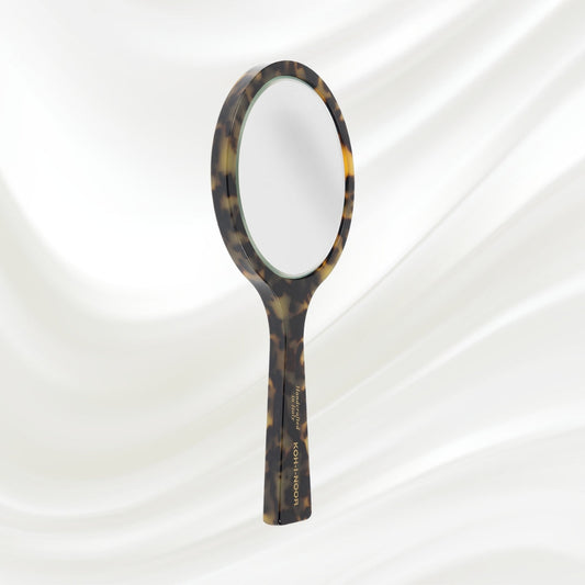 Luxury Hand Mirror - Garden Green Acetate with German Glass-1
