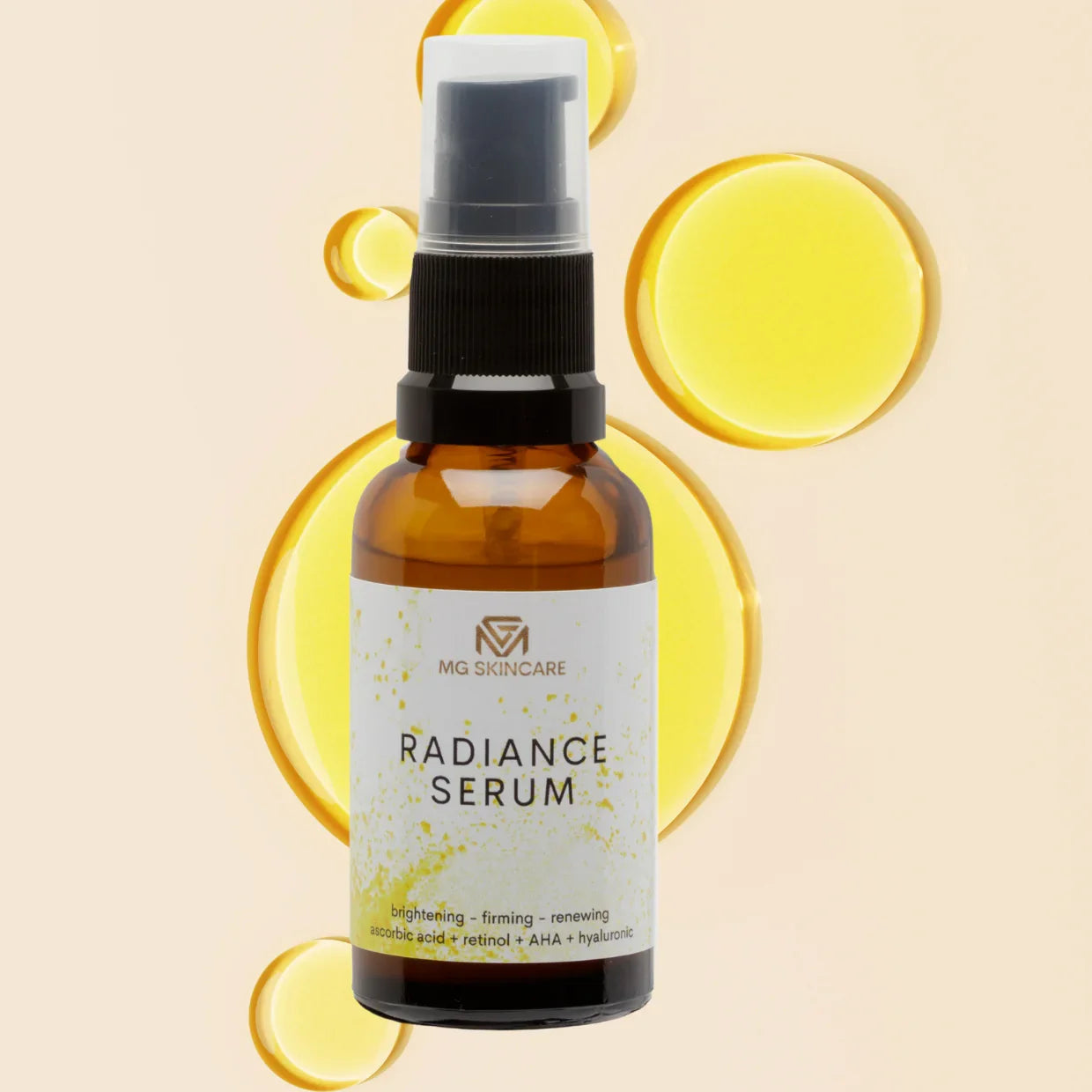RADIANCE SERUM. Retinol - Ascorbic Acid - Fruit Acids & Hyaluronic Acid