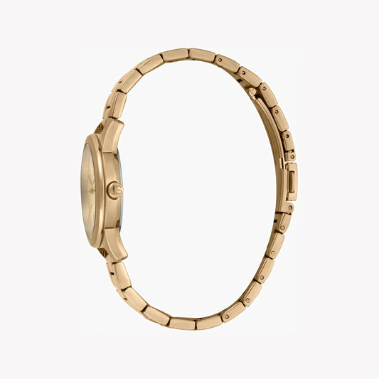 Esprit Women's Gold Stainless Steel Watch, Champagne Dial | Es1l140m0015-1
