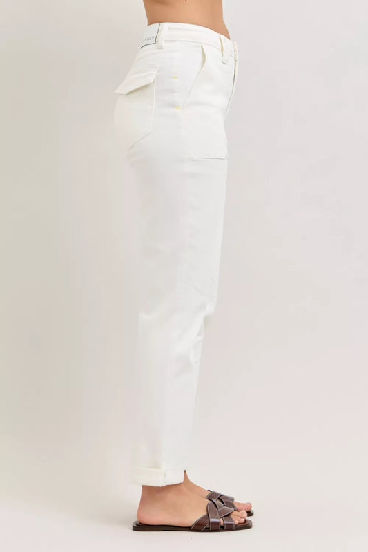 Judy Blue High Waist Jeans with Patch Pockets-1