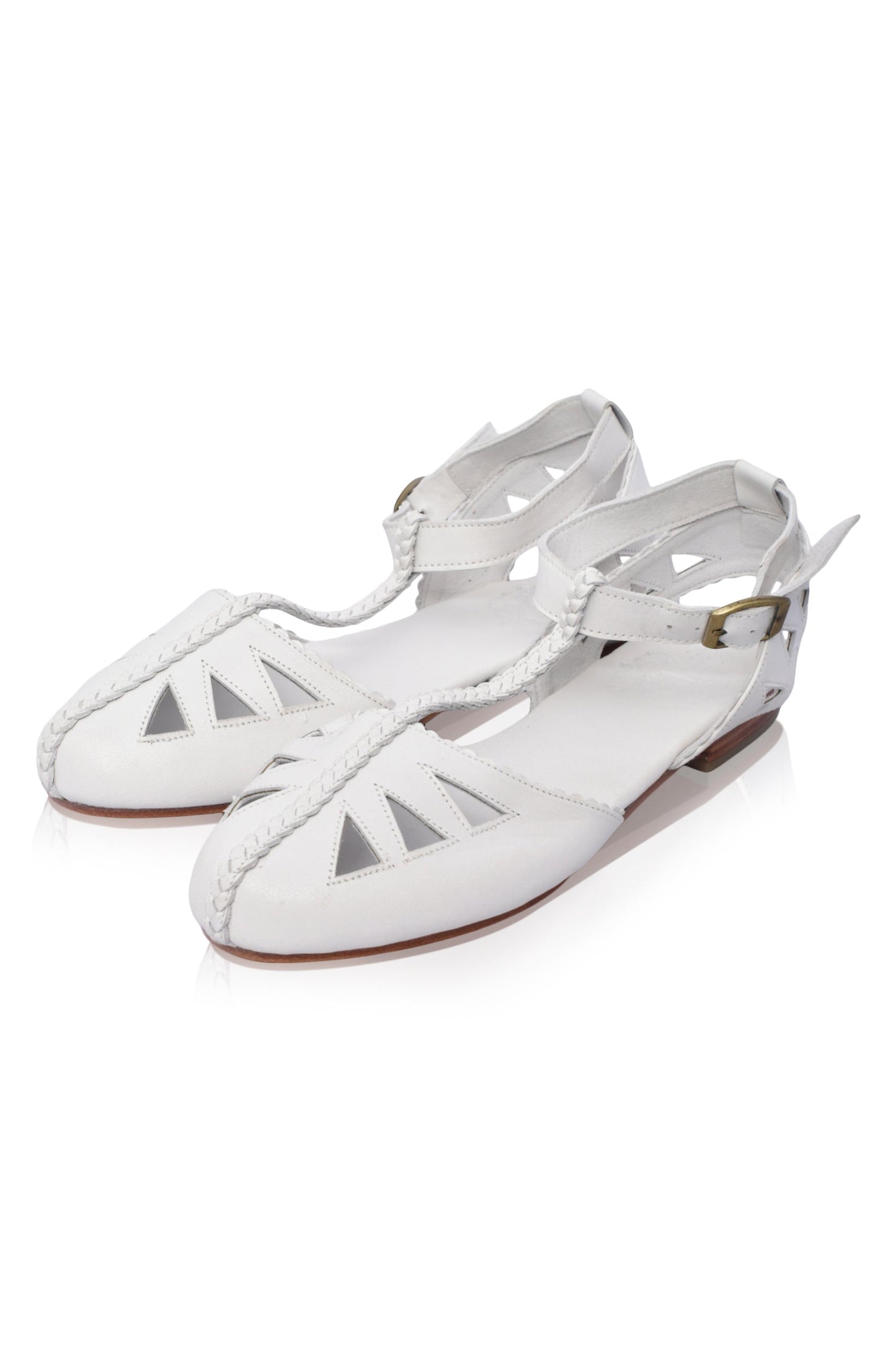 Bounty T-strap Leather Sandals-9