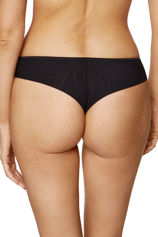Sheer Mesh Thong Panty Gorteks Coco Black-1