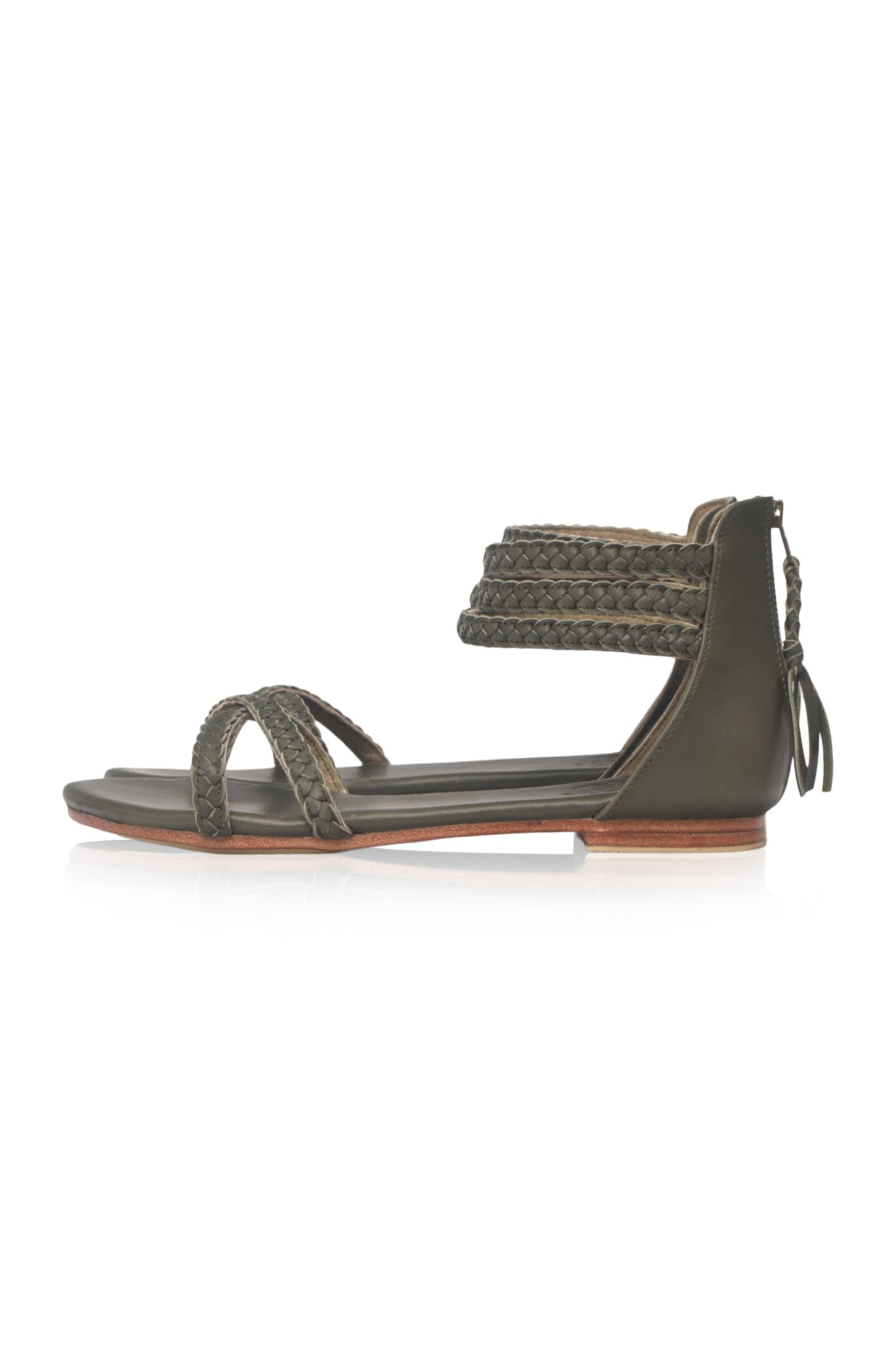 Calypso Braided Leather Sandals-9