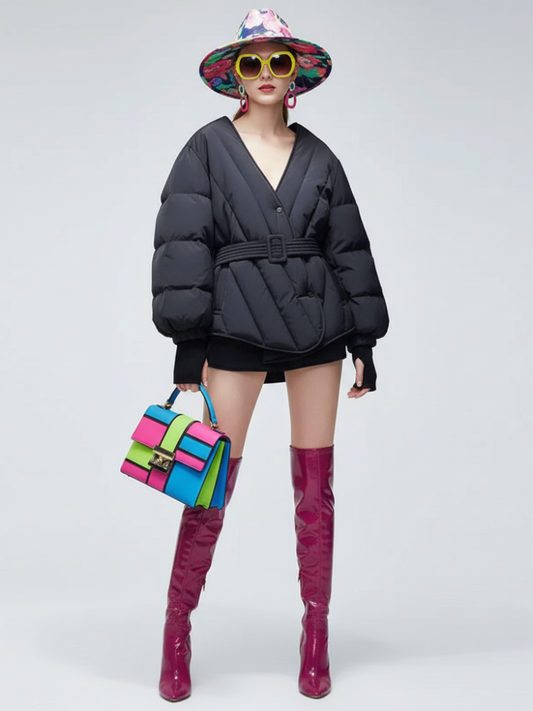 Classic Crossed Puffer Jacket SUTTON PLACE BYMANYC ® New York-1
