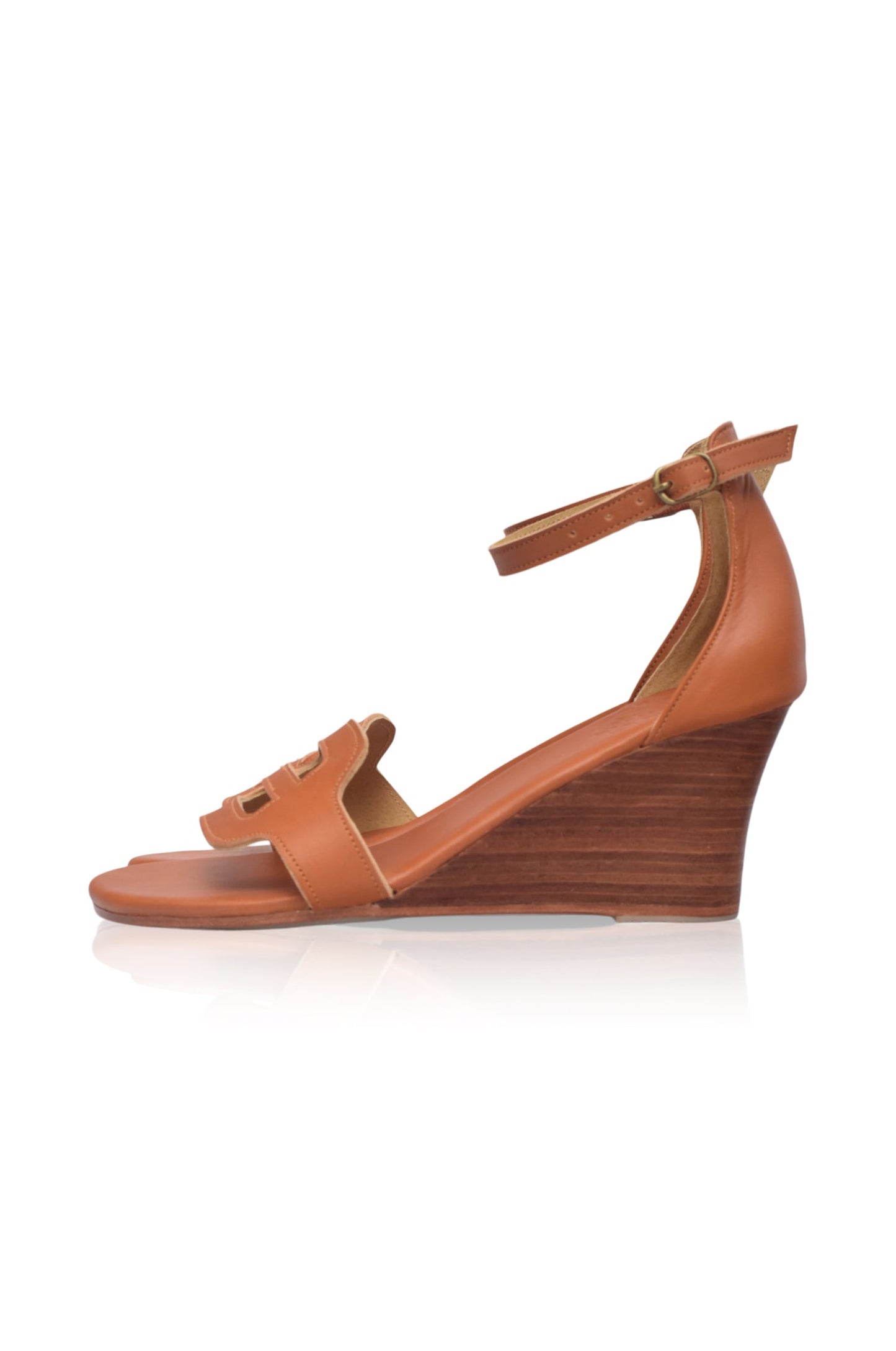 Como Leather Wedge Sandals-7