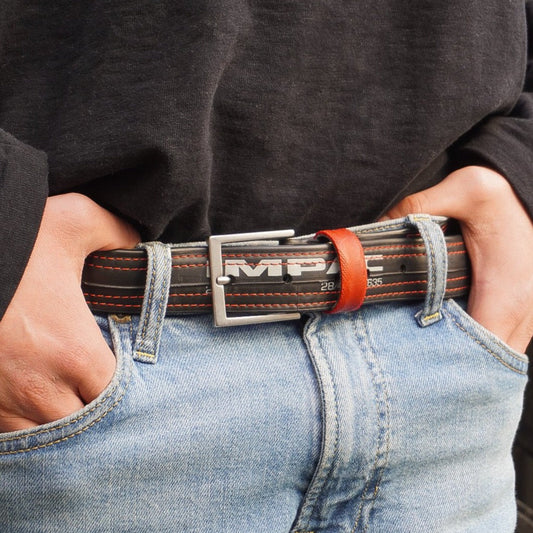 Recycled Bicycle Inner Tube Vegan Belt-1