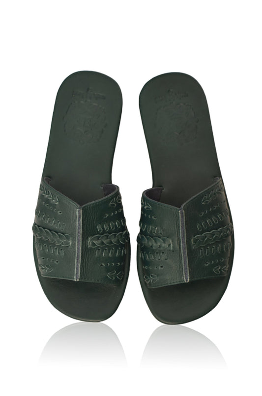 Dolce Vita Leather Slide Sandals-1
