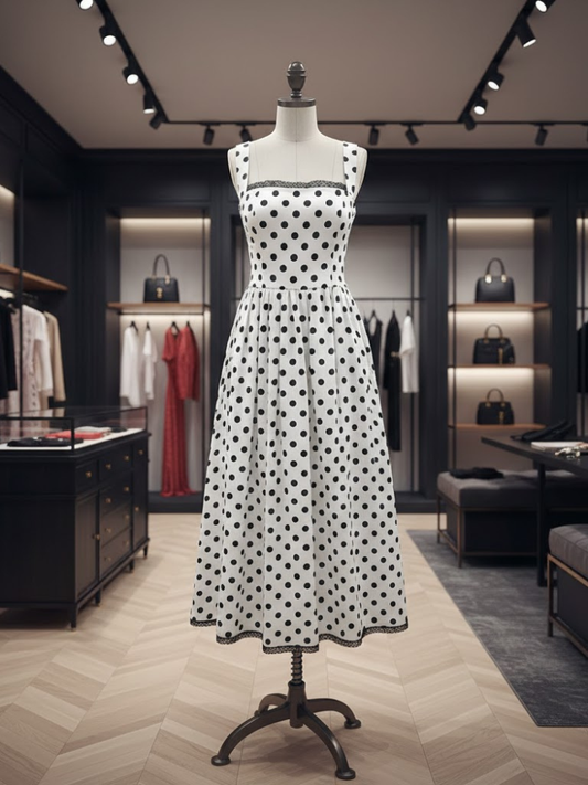 Timeless Polka Midi • DOTS & LACE New Collection BYMANYC ® New York-1