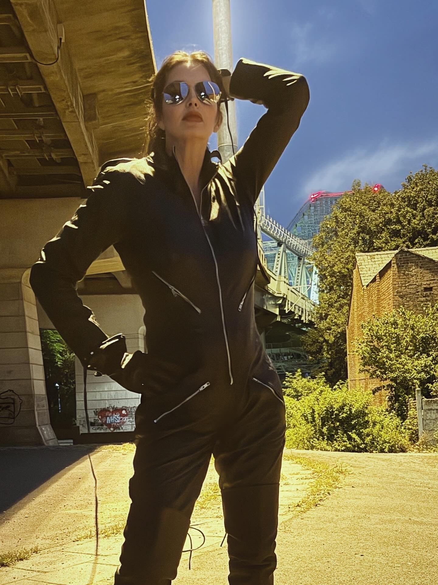 Women’s Real Leather Jumpsuit with Fringe Detail