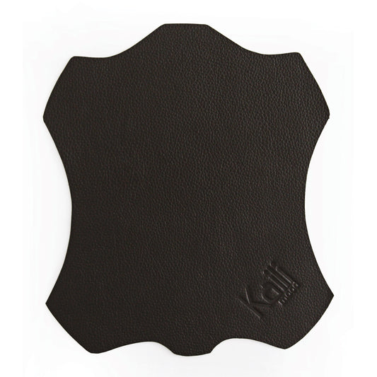 K0001AB | Mouse Pad Made in Italy Full grain genuine leather, dollar grain - Black color - Size: cm 20 x 23 - Package: Tnt tubular bag-1