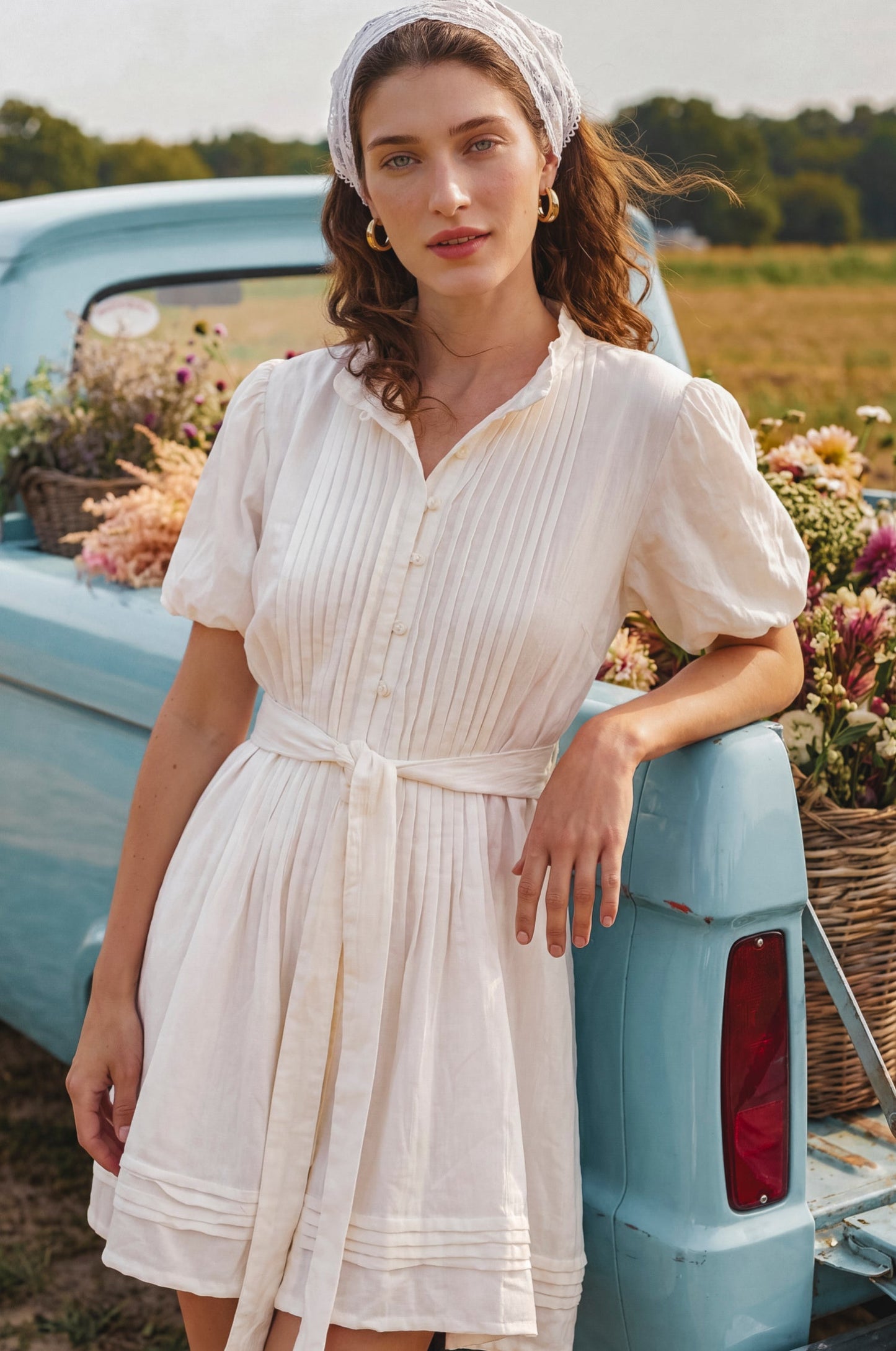 Marta Linen Mini Dress-5