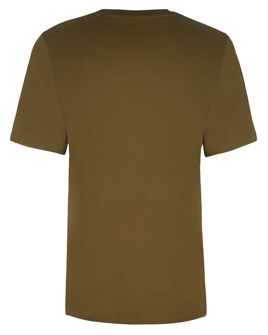 Bee Embroidered T-Shirt Khaki-1