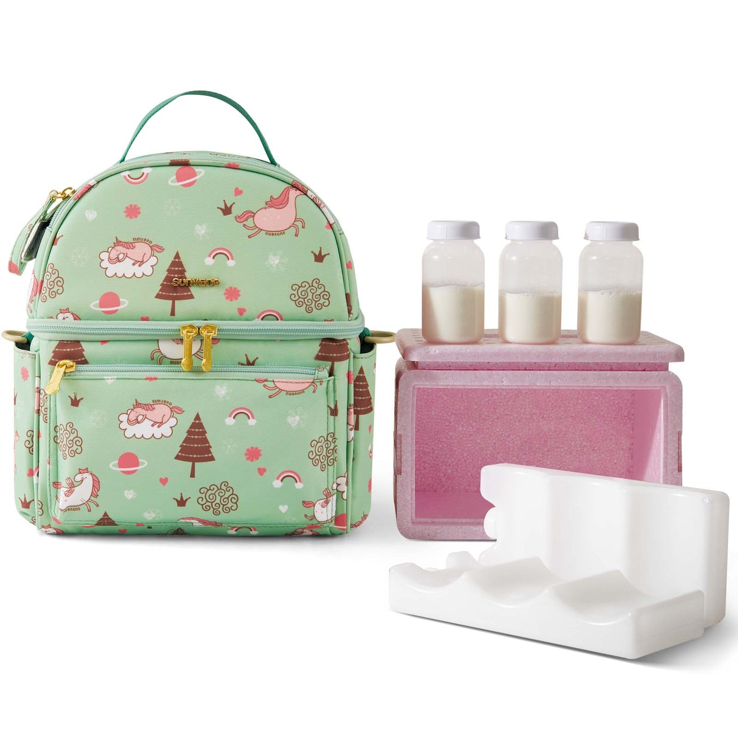 Breastmilk Cooler Bag with Detachable Insulation Box Set-7