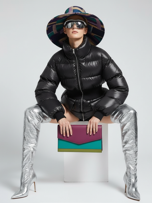 NOHO Elastic Waist Puffer Jacket BYMANYC ® New York-1