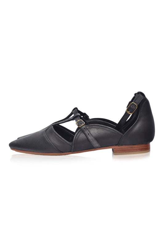 On The Go Leather Ballet Flats-1