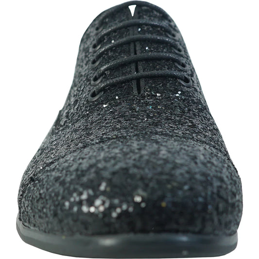 BRAVO Men Dress Shoe PROM-3 Loafer Shoe for Prom & Wedding Black-1