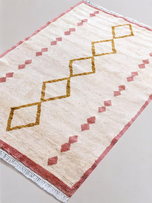 Fantasy Hand Knotted Rug Sample - 30 x 30 cm-1
