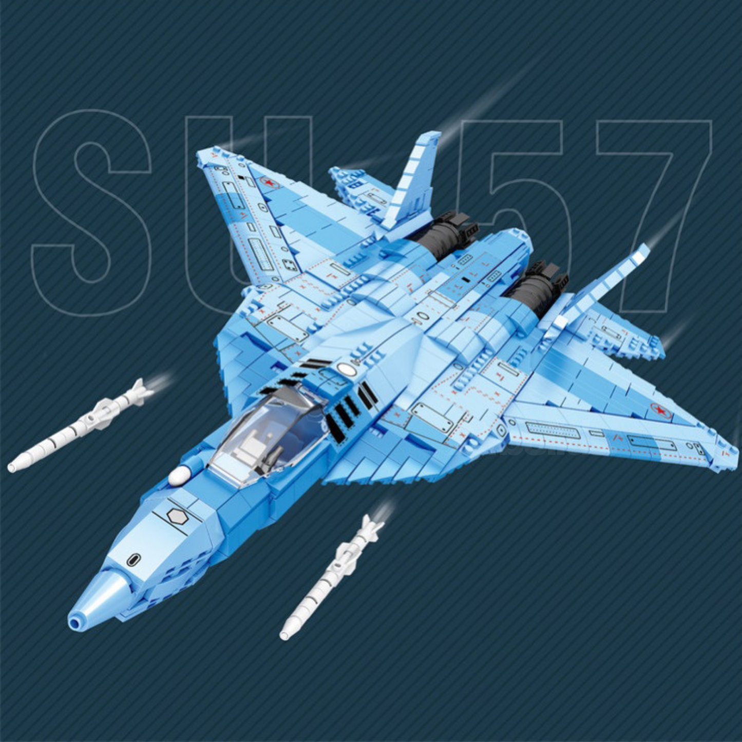 SU-57 Stealth Fighter | 1456pcs-4