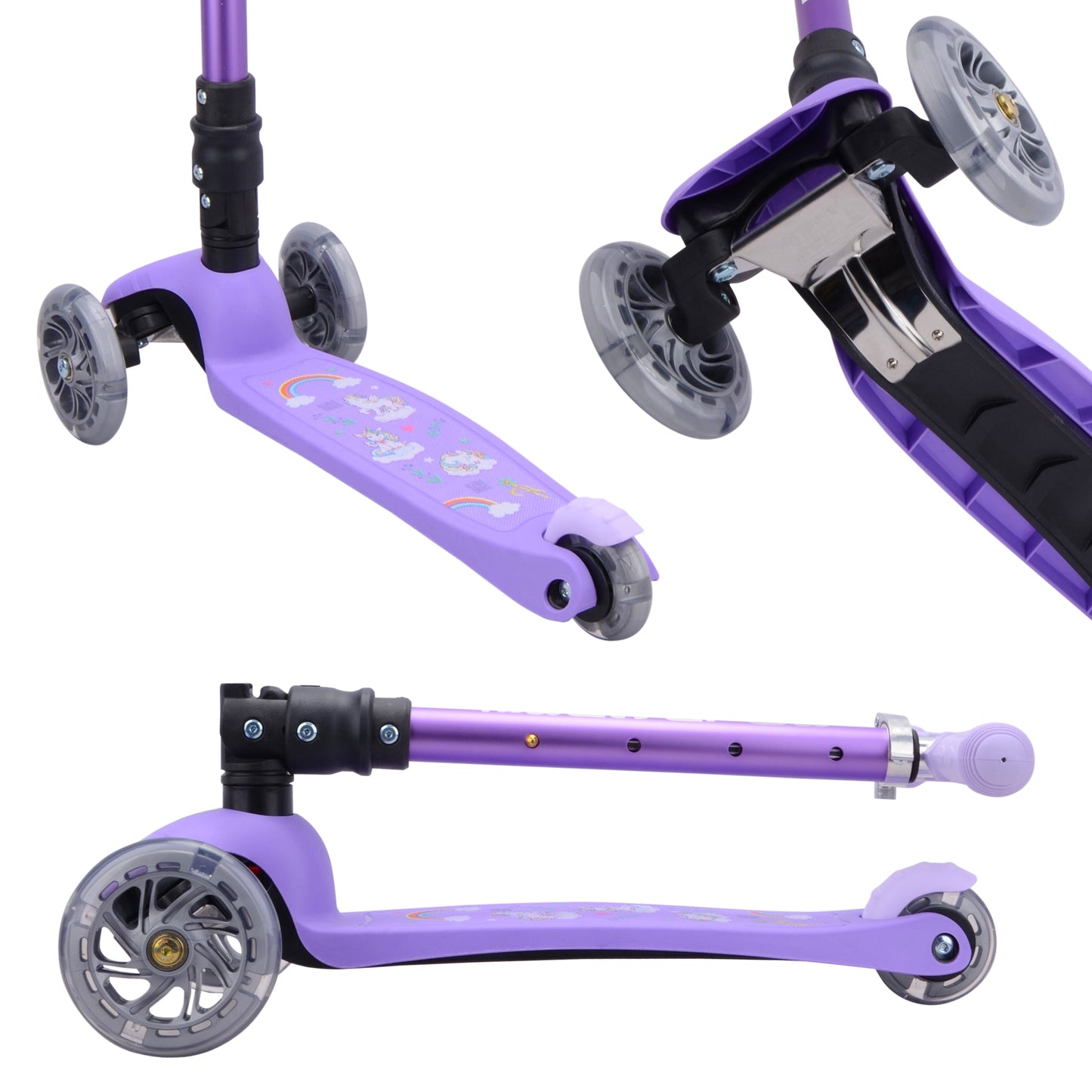 Unicorn - Teeny Fold 3 Wheel Scooter
