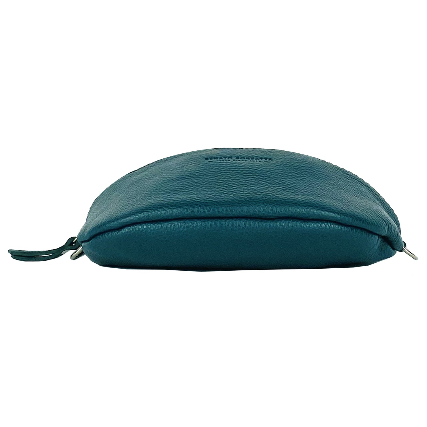 RB1015BZ | Fanny pack with removable shoulder strap in Genuine Leather Made in Italy. Polished Nickel metal snap hook attachments - Brassy color - Dimensions: 24 x 14 x 7-4