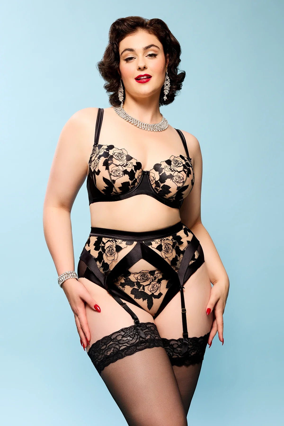 Dita Von Teese Rosabelle G-String Black-4