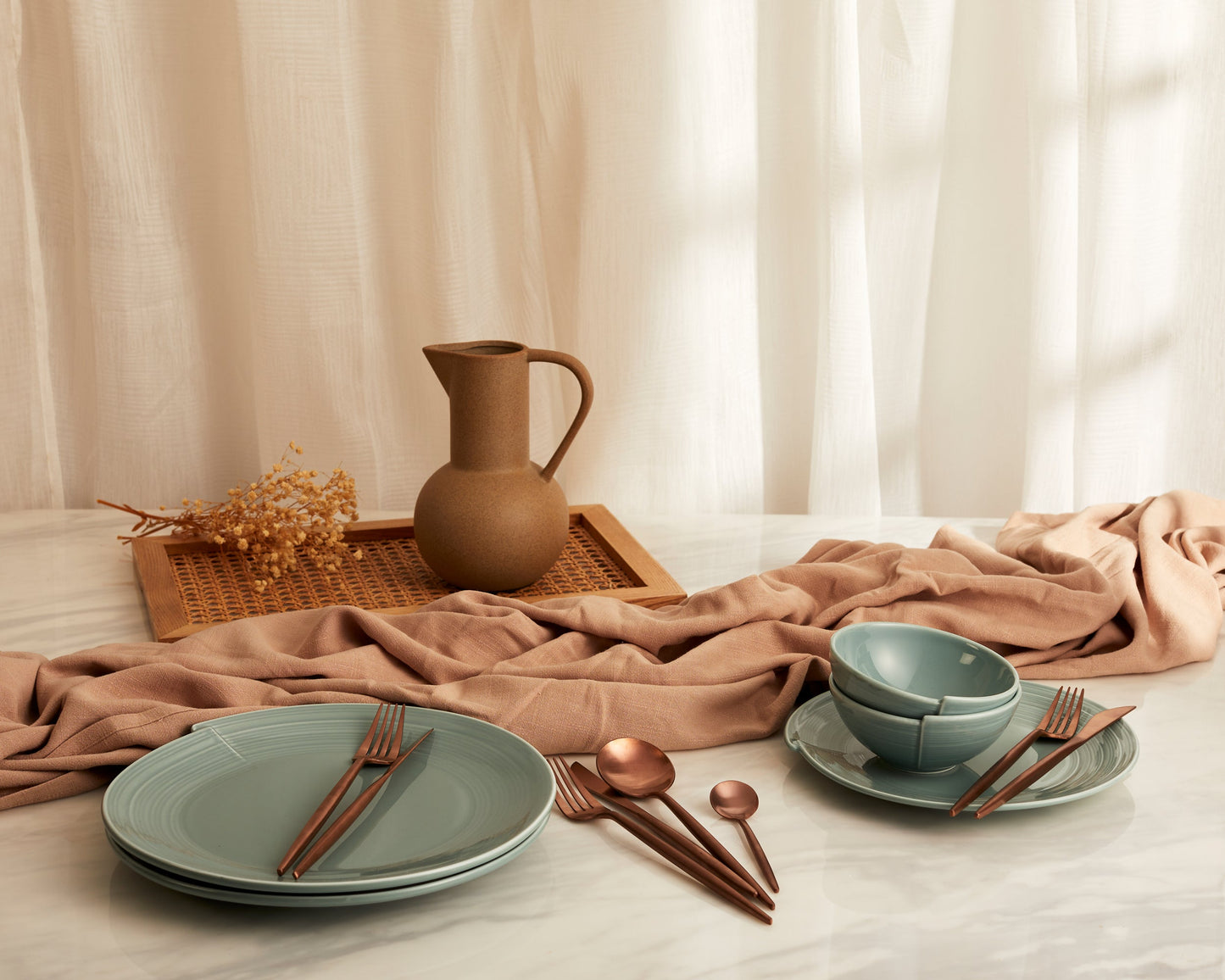 Maeve Porcelain Round Dinner Plate Green-2