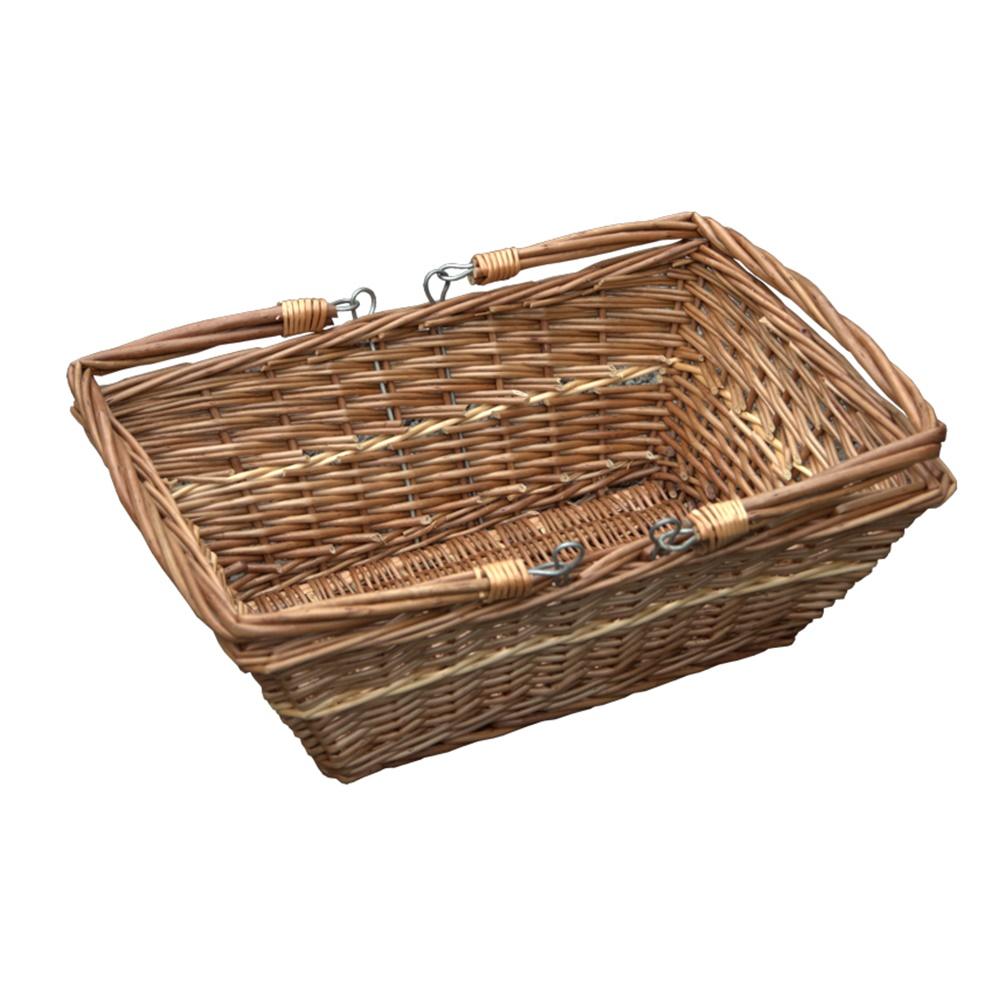 Rectangular Market Wicker Shopping Basket-0