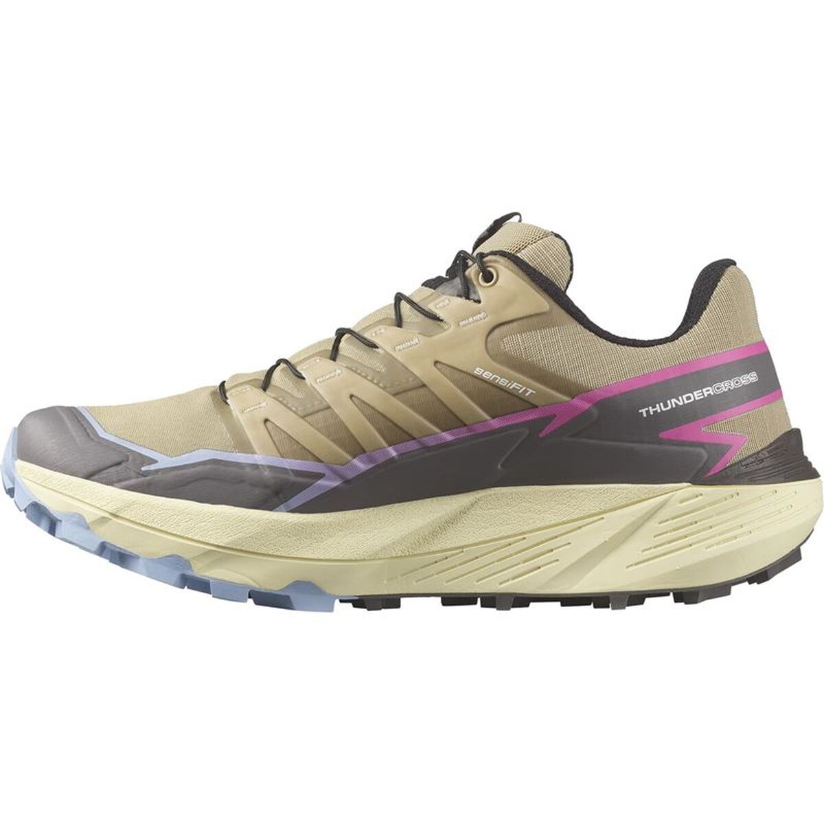 Trail running shoes for women Salomon Thundercross Brown