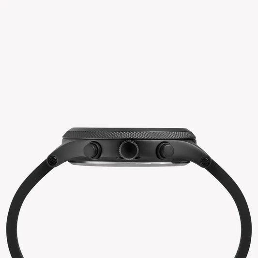 Timex Men's Black Silicone Watch, Brass Case | Tw2t33100-1