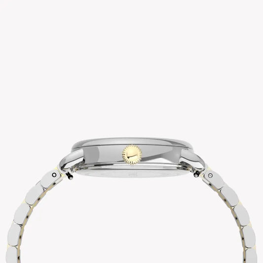 Timex Women's Silver Dial, Stainless Steel Band | Tw2u13800-1