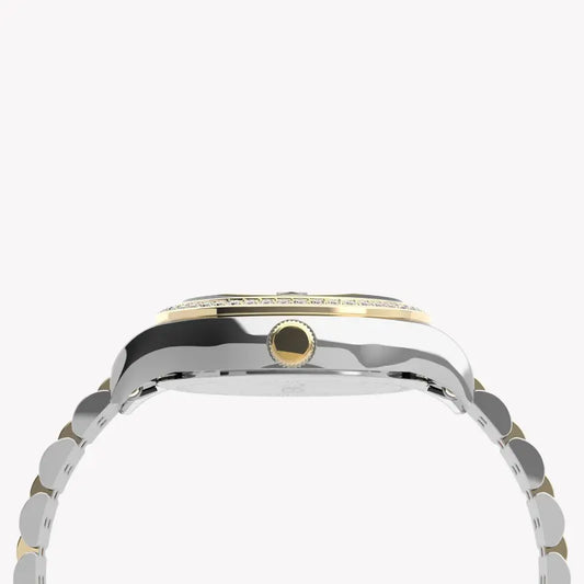 Timex Women's Stainless Steel Watch, Silver Dial | Tw2u53900-1