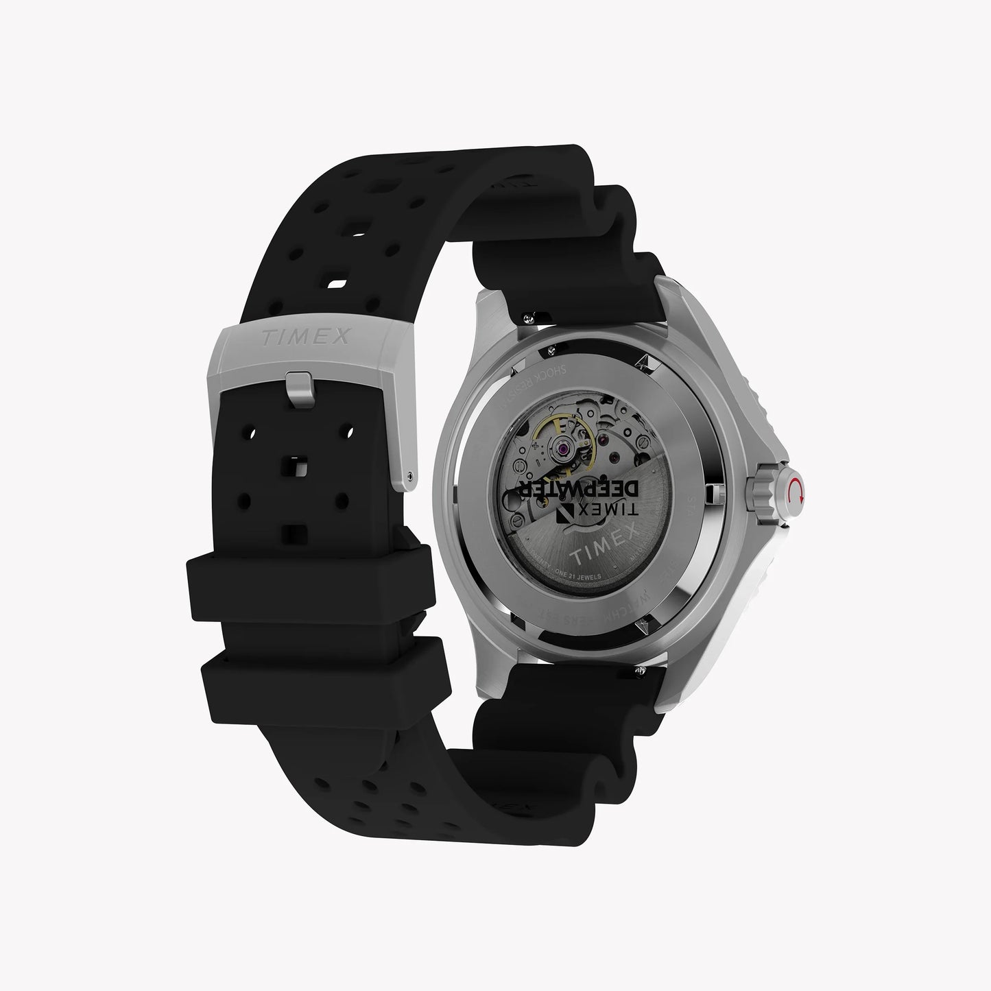 Deep Water Meridian 200 SST Black Dial Black Strap Watch | TW2Y40000-4