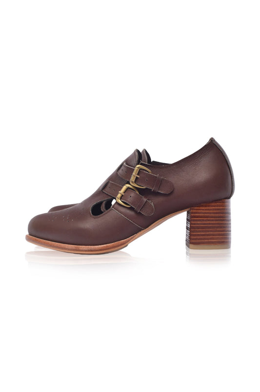 Vienna Low Ankle Leather Booties-1