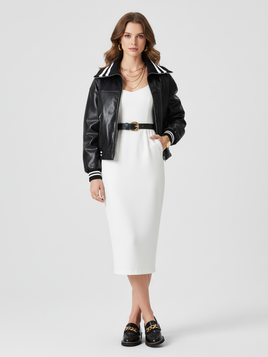 Women's Biker Jacket SOHO ECO FASHION BYMANYC ® New York-1