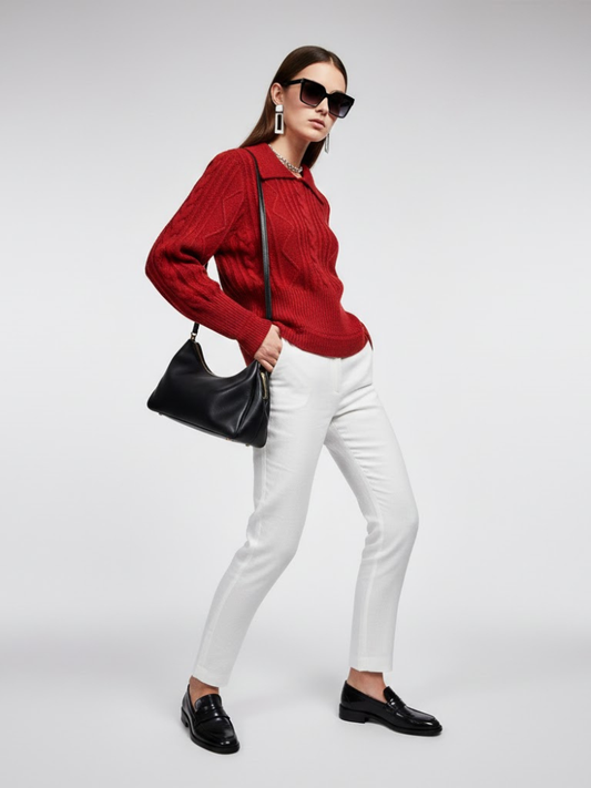 Women's Knit Sweater UPTOWN NYFW New Colecction BYMANYC ® New York-1