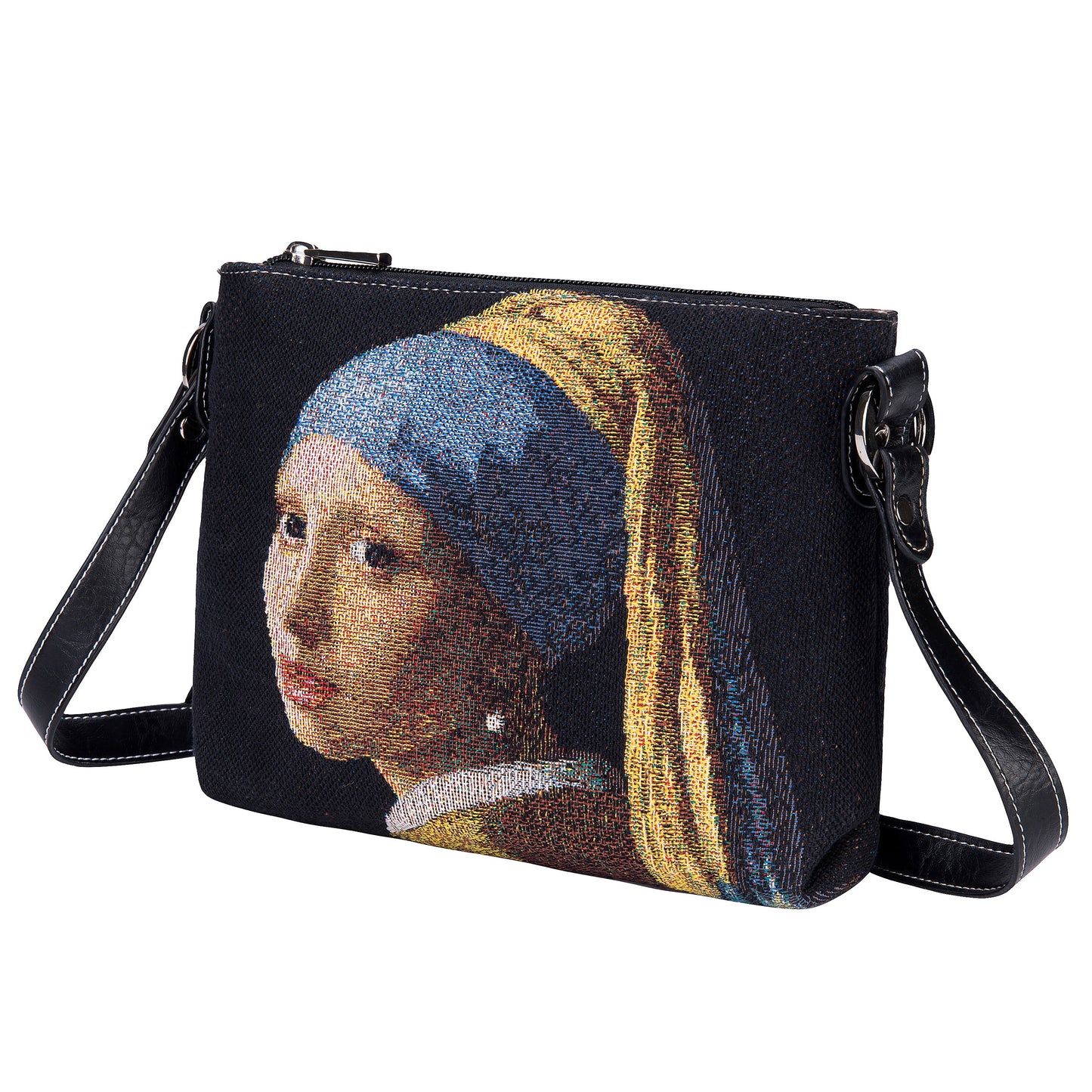 J Vermeer Girl with a Pearl Earring - Cross Body Bag-4