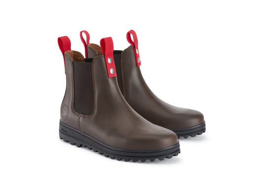 Busby Women's Winter Chelsea Boot, Brown Leather-1