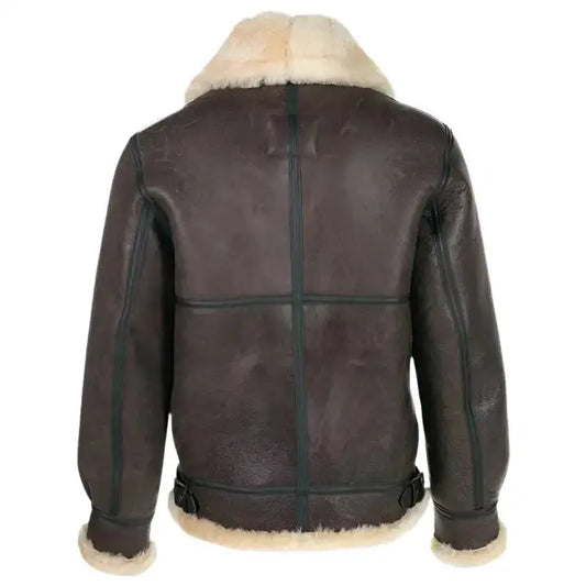 Classic B-3 Sheepskin Bomber Jacket-1