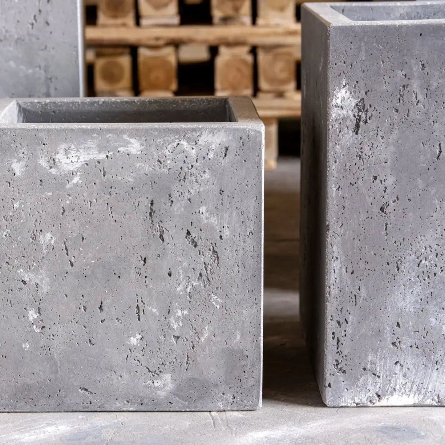 Cubrosa | Onyx Dusk – 40cm Large Concrete Square Planter – 38L Block Plant Pot-4