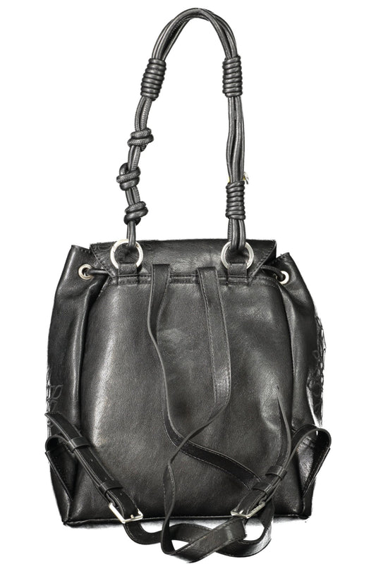 DESIGUAL WOMEN'S BLACK BACKPACK-1